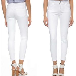 Goldsign White Straight Leg Misfit Jeans, Size 26